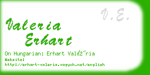 valeria erhart business card